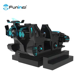 FuninVR Indoor Amusement 9d 360Vr Degree Rotation Games Simulator Theme Happy Rolling Car For Adults On Amusement Park Dark Mars