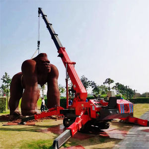 Yuanxing 12 tonnellate di gru a ragno cina famoso Mini gru cingolata idraulico braccio di sollevamento uomo cestello vetro sollevatore Fly Jib opzionale - Product Image 6