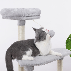 Personnalisation de la tour de griffoir de chat moderne et mignon grand meuble en bois de sisal - Product Image 6