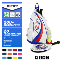 KOP Anpassbares Logo Großhandel Bestseller Strand-Tennis-Umhängetasche mit Riemen und Zusatztaschen für Männer und Frauen