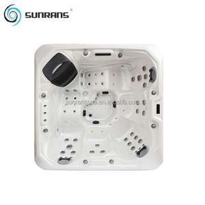 Bain à remous extérieur moderne de luxe Sunrans pour 5 personnes, spa familial avec hydromassage et bain à remous pour le loisir - Product Image 6