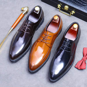 Chaussures pour hommes en cuir véritable de haute qualité, à bout pointu, décontractées et imperméables, idéales pour les occasions formelles, vente en gros - Product Image 5
