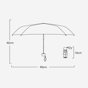<span class=keywords><strong>Mini</strong></span> <span class=keywords><strong>parapluie</strong></span> de poche pliable, protection UV UPF50+, 6 baleines, léger, coupe-vent, logo personnalisé, marque privée, prêt pour FBA - Product Image 6