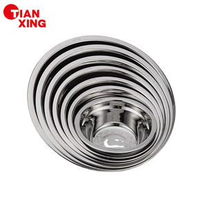 TIANXING Utensilios de cocina duraderos Comida Prerp Multi-tamaño Juego de cuencos de acero inoxidable Ensalada de verduras Cuenco de frutas Cuencos para mezclar - Product Image 5