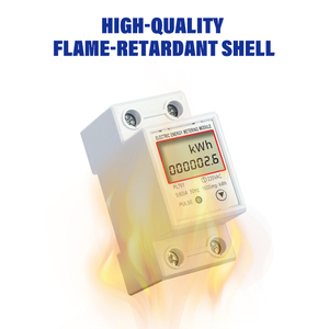 Mini kỹ thuật số duy nhất giai đoạn hoạt động hệ số công suất năng lượng mét 10(60) kWh Kilo Watt giờ 220V 50Hz RS485 modbus-rtu - Product Image 6