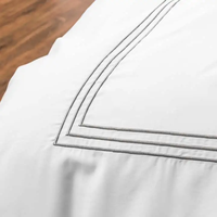 Chine usine haute qualité Percale 100% coton satin tissu hôtel qualité lin hôtel draps ensemble de literie