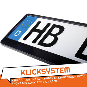 Couvercle de plaque de voiture en plastique étanche de haute qualité personnalisé cadre de plaque d'immatriculation pour la taille européenne standard - Product Image 3