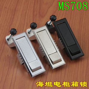 กุญแจล็อคตู้ไฟฟ้าอุตสาหกรรมแบบไม่ใช้กุญแจ Ms708 Bounce Lock ผลิตจากโลหะผสมสังกะสี ชุบนิกเกิลด้าน สีเงินด้าน สีดำด้าน - Product Image 4