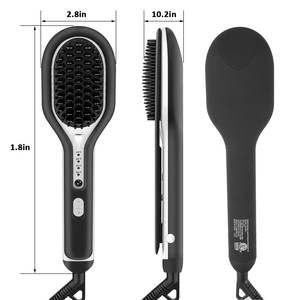 <span class=keywords><strong>Plancha</strong></span> de cabello Offre Spéciale marque privée 2 en 1 céramique fer à lisser brosse peigne fer à lisser professionnel - Product Image 2