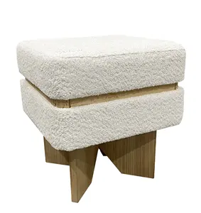 Stool Living Room Furniture Velvet Pouf Hallway Ottoman Bench Bed Stool Storage Modern Ottoman Chair