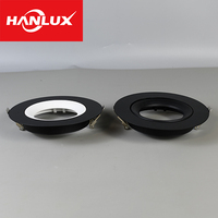Support encastré rotatif AR111 en fer, cadre rond ou carré, sans support de lampe, pour éclairage encastré ou projecteur