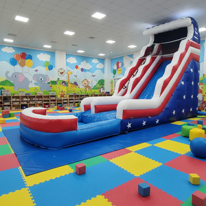 Scivolo d'Acqua a Forma di Palma con <span class=keywords><strong>Piscina</strong></span>, Adatto sia per Bambini che per Adulti - Product Image 1