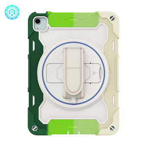 360 xoay tay dây đeo Tím Heavy Duty Rugged Tablet trường hợp bìa cho <span class=keywords><strong>ipad</strong></span> không khí 11 2024 11inch trường hợp - Product Image 1
