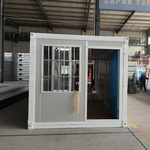 Fabricante 20ft Z Contenedor plegable Casa Contenedor de paquete plano de techo de acero de buena calidad Casa - Product Image 3