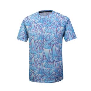 Vêtements de sport écologiques et durables en RPET, matière polyester recyclée, impression par sublimation 3D, t-shirt pour homme - Product Image 5