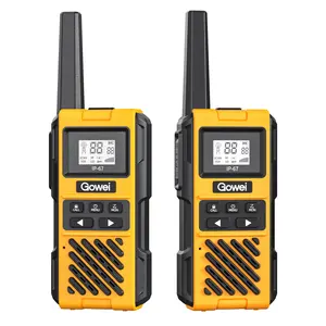 2 Way Radio G1PRO UHF Walkie Talkie Handheld Radio Walkie Talkie IP67 2 Way Radio For Skiing Kayaking 2 Pack