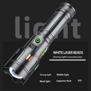 Linterna LED Helius Super Brillante con Barra <span class=keywords><strong>de</strong></span> Luz, Recargable por USB Tipo-C, con Zoom, Alto Brillo, para Emergencias al Aire Libre - Product Image 3