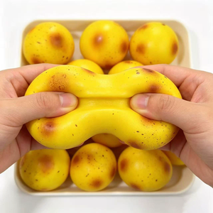 <b>Mini</b> Potato Stress Relief Squeeze Toy Soft TPR Bouncy Fidget Ball for <b>Hand</b> Therapy Anxiety and Sensory Playtime - Product Image 2