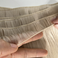 Extensions de cheveux 100% naturelles Genius, double épaisseur, coupables et colorables, disponibles en lisses et bouclés