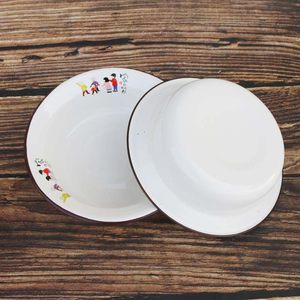 卸売 大口漫画柄金属製エナメルボウル 野菜・果物サラダボウル 耐熱性 - Product Image 4