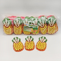 Bonbons durs en forme de maïs et d'ananas personnalisés en gros, saveurs fruitées assorties, format bouchées, en sachet ou en pot, approvisionnement chinois