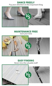 Couverture de piscine en treillis solide, en plastique et bois, massif - Product Image 6