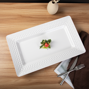 Vente directe d'usine de haute qualité 19.7 pouces <span class=keywords><strong>grand</strong></span> <span class=keywords><strong>plateau</strong></span> de Service de Restaurant <span class=keywords><strong>plateau</strong></span> de nourriture rectangulaire en <span class=keywords><strong>mélamine</strong></span> - Product Image 4