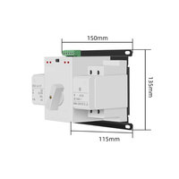 Commutateur de transfert automatique à double alimentation 63A 230V CB 20kA, contrôleur de commutation de générateur