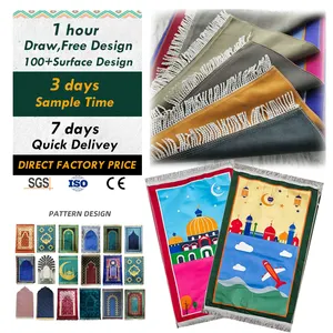 Tapis pour mosquée tapis de prière enfants tapis enfants tapis enfants tapis Portable tapis de prière musulmane - Product Image 1