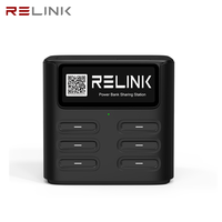 Banque d'énergie partagée de marque Relink et kiosque de station de charge avec distributeur automatique de point de vente pour les entreprises de location de téléphones publics