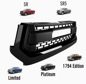 อุปกรณ์ตกแต่งรถยนต์ออฟโรด 4x4 กระจังหน้าพลาสติก ABS สำหรับรถยนต์โตโยต้า ทันดรา ปี 2014 2015 2016 2017 <span class=keywords><strong>2018</strong></span> 2019 2021 2021 กระจังหน้ารถกระบะ - Product Image 3
