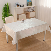 Nappe rectangulaire unie blanche effet nacré laser RNPT pour restaurant (vente en gros)