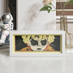 Lampu Kotak Anime JiuJitsu Kaisen 3D Terlaris, Lampu Malam Satoru Gojo dengan Bingkai Kayu, Lampu LED Isi Ulang USB - Product Image 5