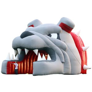 Bulldog Inflatable đường hầm Mũ bảo hiểm quảng cáo thể thao chất lượng tốt bền ảnh hưởng lớn Carnival khuyến mãi - Product Image 1