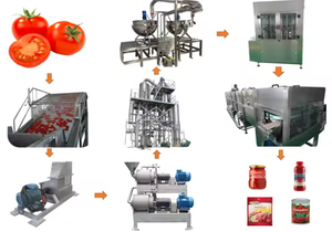 Línea de procesamiento industrial de Pure de tomate y salsa de Frutas/Maquina para hacer de tomate ketchup - Product Image 3