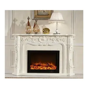 Modern tasarım şömineler renkli mermer şömine tasarım dekoratif Mantel mermer şömine Surround