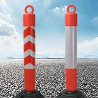 Plastique réfléchissant flexible de sécurité routière délinéateur de trafic poste d'avertissement avec poignée