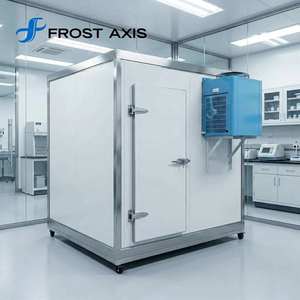 Chambre froide multi-températures à deux zones avec compresseur, moteur économe en énergie, pour stockage floral, insonorisée, à encastrer dans les murs - Product Image 5