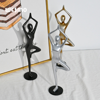 Statue de yoga en polyrésine, style Art déco, écologique, pour la décoration de la maison, sculpture de table pour le salon