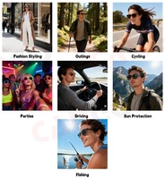 Lunettes de soleil Cango en gros avec logo personnalisé UV400 - Style mat unisexe, lunettes promotionnelles tendance