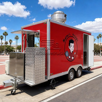Mini Food Truck Mobile Personnalisé pour Café, Glaces, Burgers, Pâtisserie, Restaurant, avec Équipement de Cuisine Complet