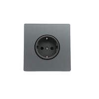 Prise murale industrielle BENDI, prise européenne 220V, 1 sortie, port USB, verre trempé ignifuge, IP22, 10A, haute qualité, fabrication industrielle