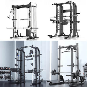 Comercial multifuncional <span class=keywords><strong>Palestra</strong></span> <span class=keywords><strong>gimnasio</strong></span> en casa EQUIPO DE Fitness accesorios cable crossover Smith máquina Power Cage Squat Rack - Product Image 3
