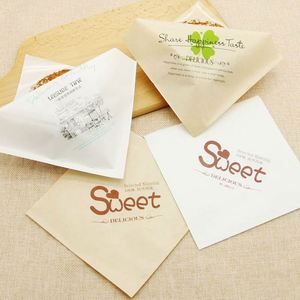 Papier kraft biodégradable imprimé sur mesure, recyclable, à double poche ouverte, résistant à l'huile et à la graisse, pour pizza, pain, beignets, en forme de L - Product Image 4