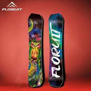 FLORUIT Snowboard Snowboard classique Freestyle Double arc positif Construction Sandwich Skis à tête tordue - Product Image 1