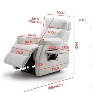 Fauteuil de manucure multifonction de luxe KISEN, avec spa pour les pieds, inclinable, réglable, massage électrique, fauteuil de pédicure - Product Image 6