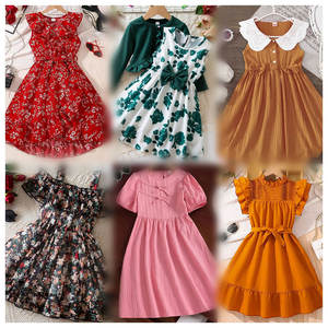 Vestidos Casuales Mixtos para Niñas Diseño Coreano Baratos, Envío Aleatorio, Vestidos de Verano Infantiles, Vestidos Florales para Niñas - Product Image 4