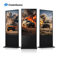 Écran publicitaire vertical ultra-fin de 43 pouces pour signalétique numérique intérieure, idéal pour les hôtels et les commerces de détail