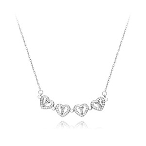 Nuova <span class=keywords><strong>Collana</strong></span> Foxi Jewelry, Design con Ciondolo a <span class=keywords><strong>Quadrifoglio</strong></span> e Cuore Placcato Oro 18K o <span class=keywords><strong>Argento</strong></span> - Product Image 6