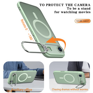 Cho Iphone 17 16 15 14 13 12 Pro Max Cộng Với Sang Trọng Chắp Vá Màu Chắp Vá Chống-Trượt Frosting Mờ Từ Trường Hợp Điện Thoại Di Động - Product Image 5